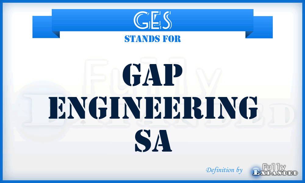 GES - Gap Engineering Sa