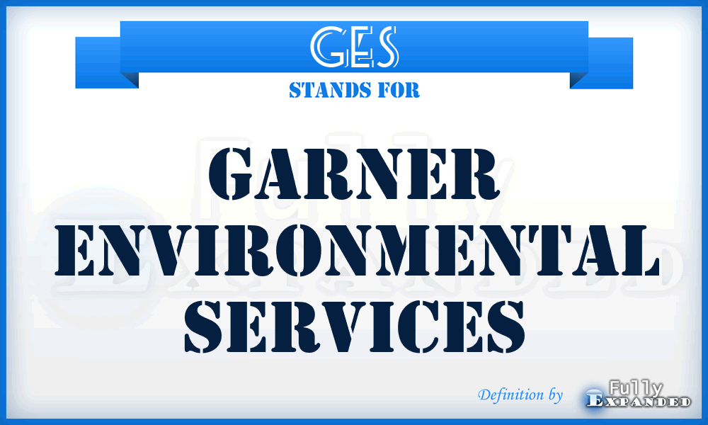 GES - Garner Environmental Services