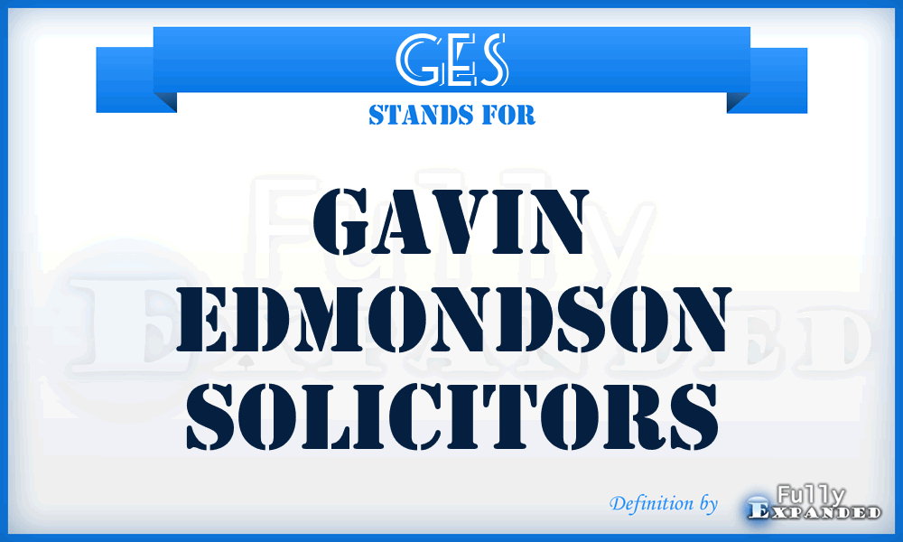 GES - Gavin Edmondson Solicitors