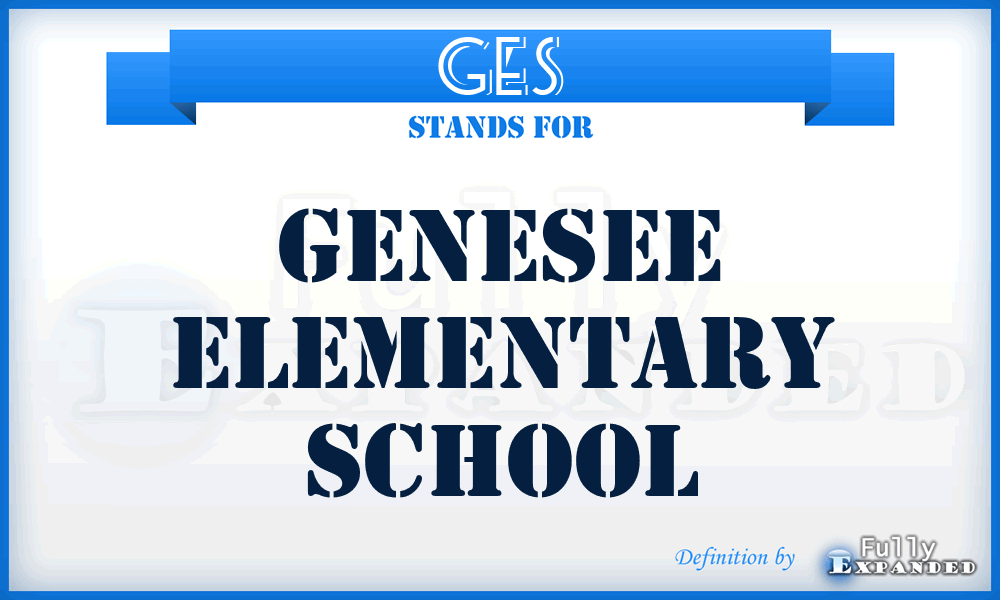 GES - Genesee Elementary School