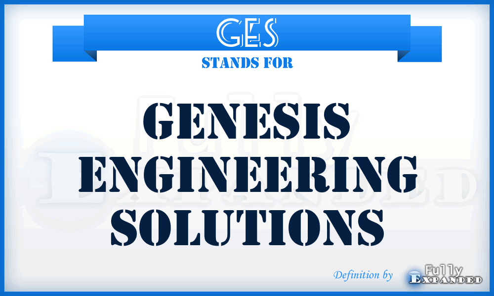 GES - Genesis Engineering Solutions