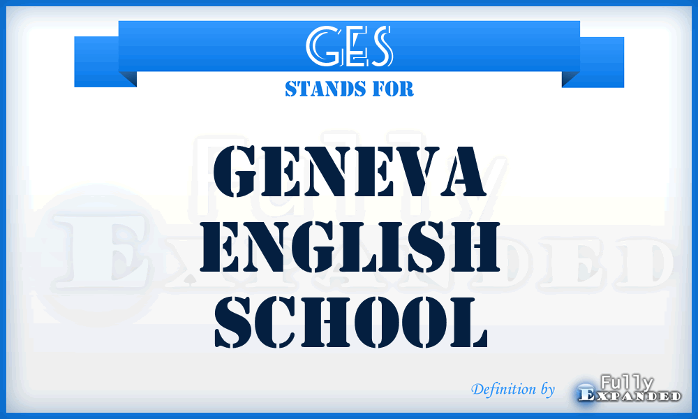 GES - Geneva English School