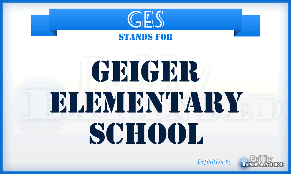 GES - Geiger Elementary School