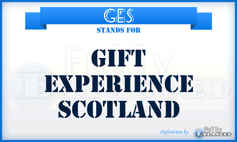 GES - Gift Experience Scotland