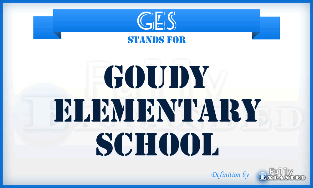 GES - Goudy Elementary School