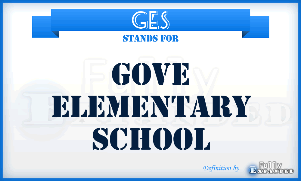 GES - Gove Elementary School