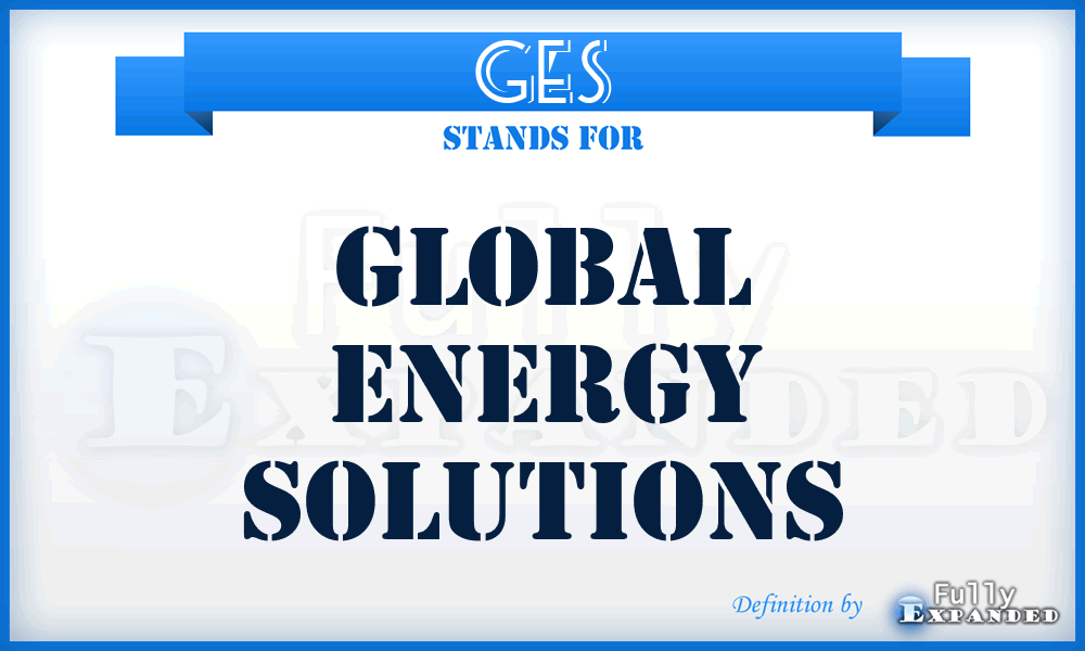 GES - Global Energy Solutions