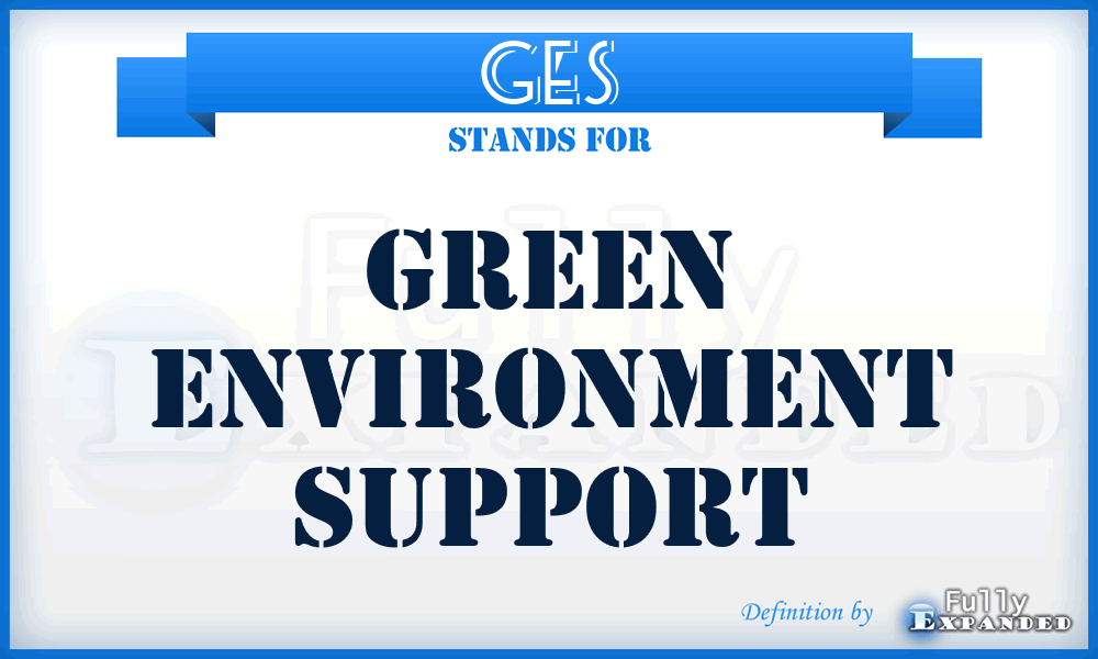 GES - Green Environment Support