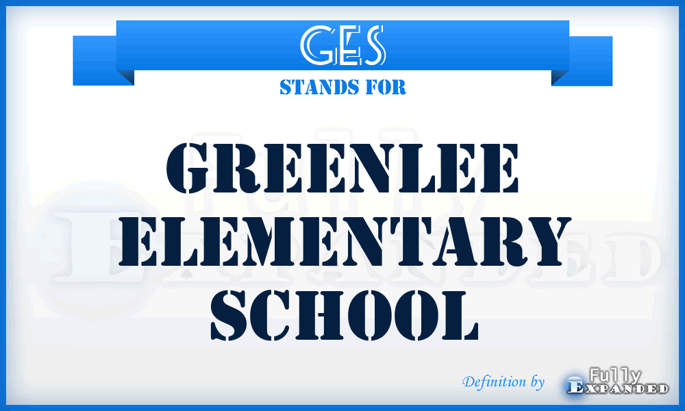 GES - Greenlee Elementary School