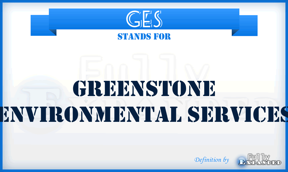 GES - Greenstone Environmental Services