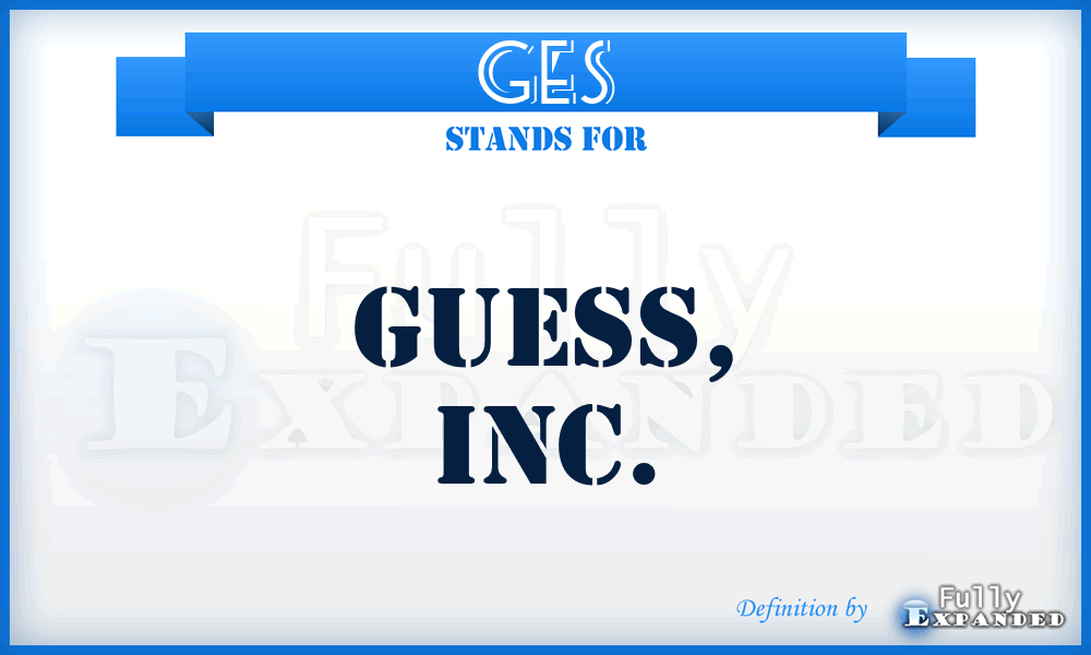 GES - Guess, Inc.