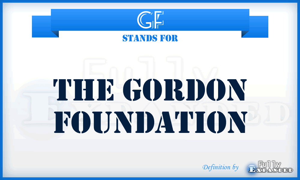 GF - The Gordon Foundation