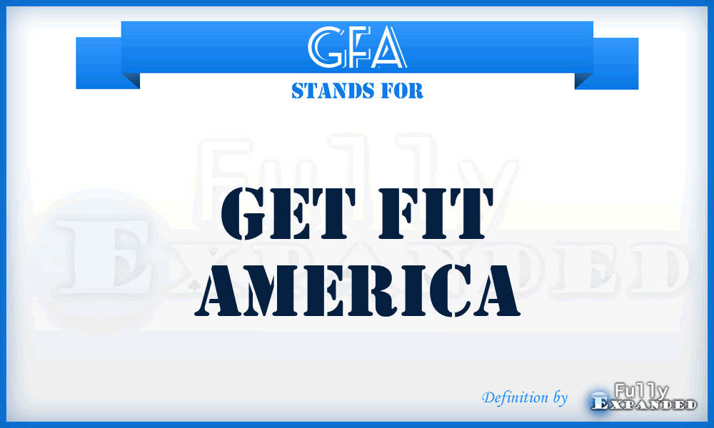 GFA - Get Fit America