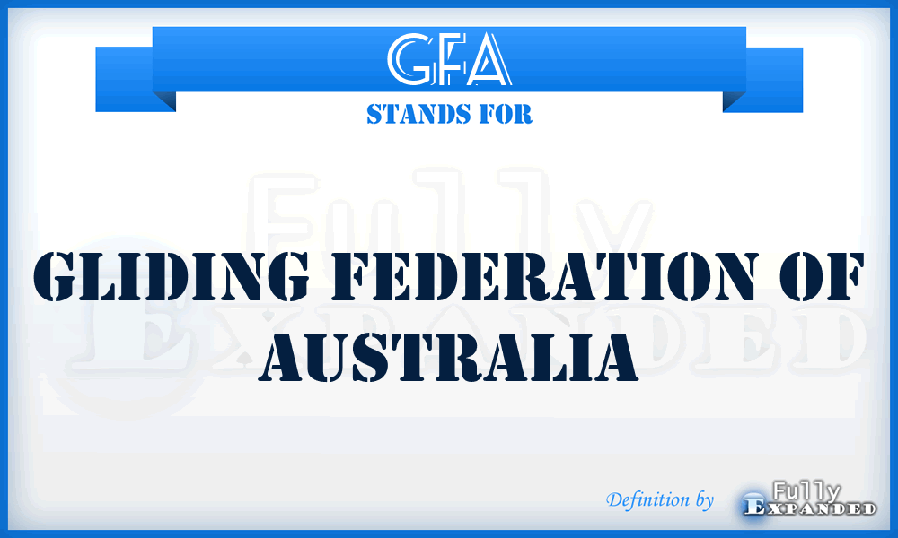 GFA - Gliding Federation of Australia