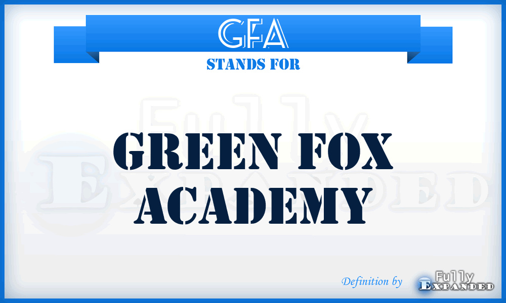 GFA - Green Fox Academy