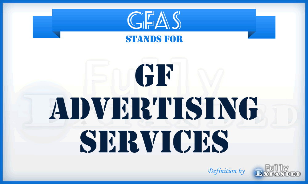 GFAS - GF Advertising Services