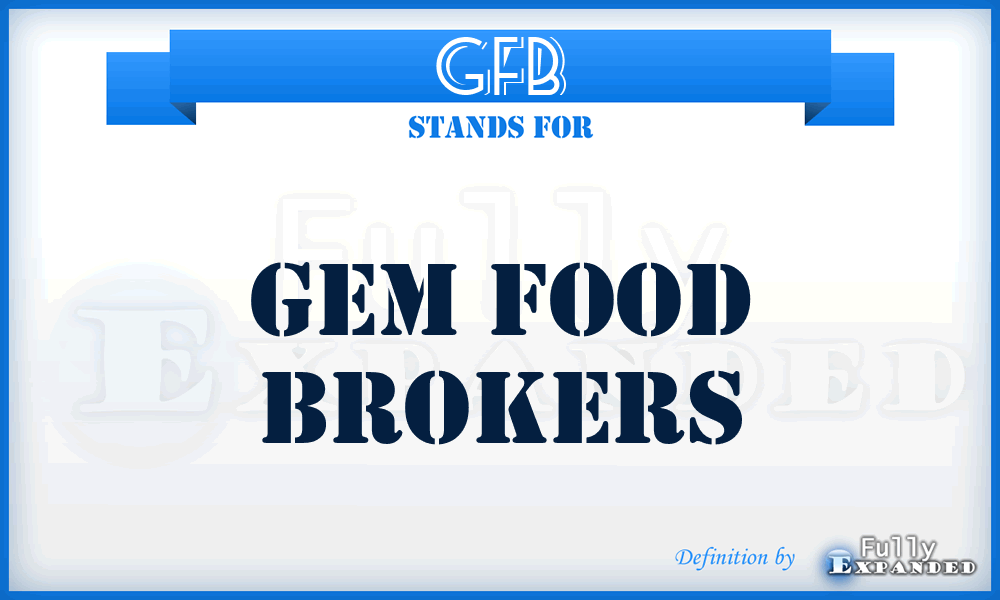 GFB - Gem Food Brokers
