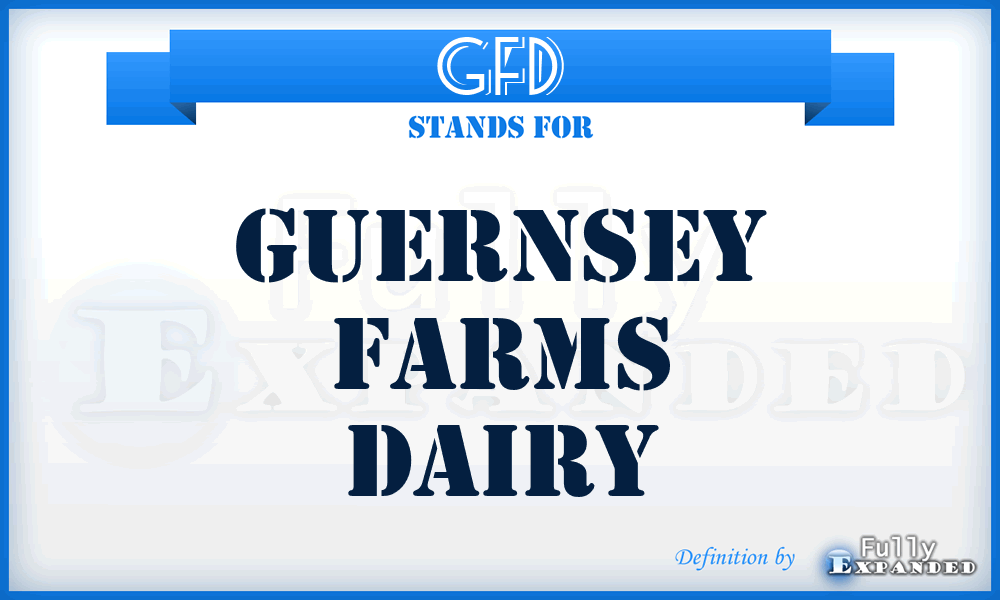 GFD - Guernsey Farms Dairy
