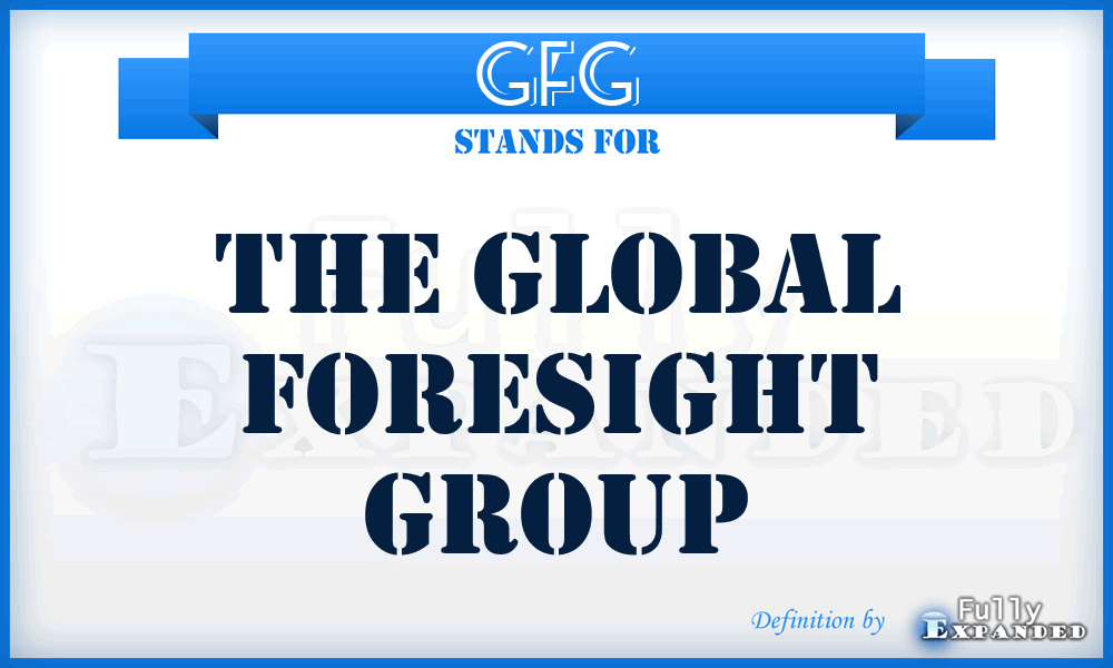 GFG - The Global Foresight Group