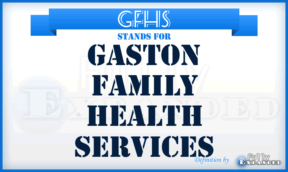 GFHS - Gaston Family Health Services
