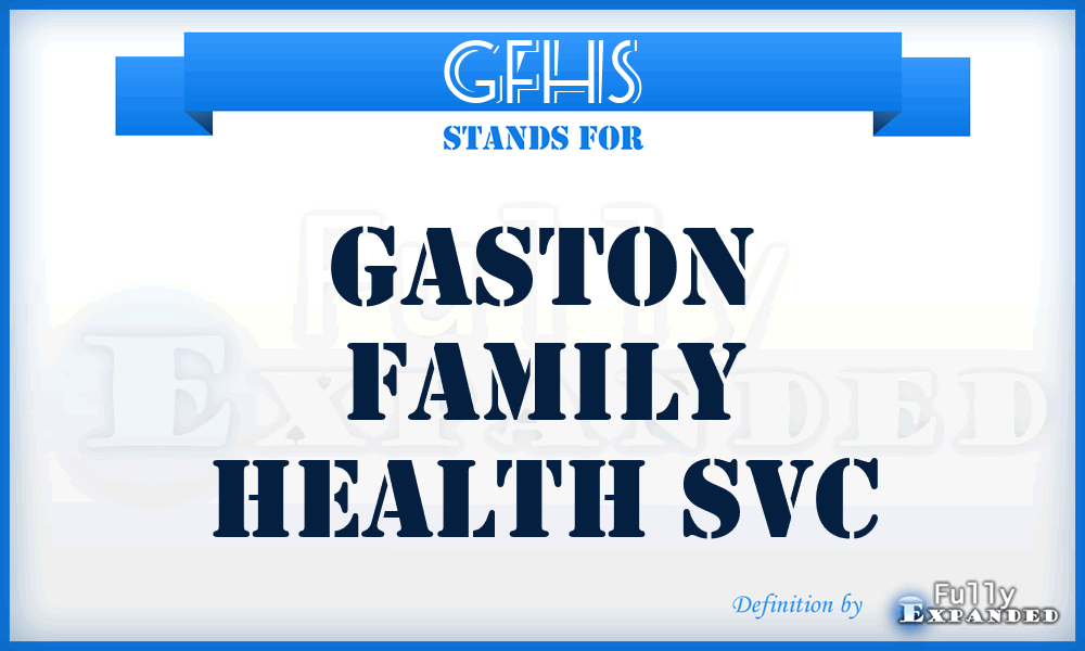 GFHS - Gaston Family Health Svc