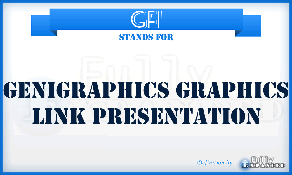 GFI - Genigraphics Graphics Link presentation