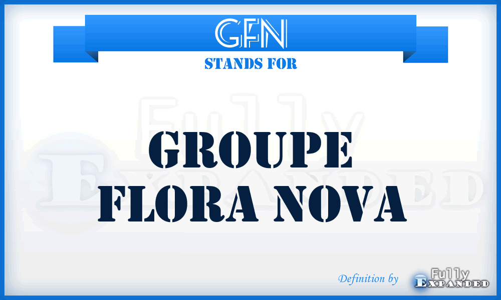 GFN - Groupe Flora Nova