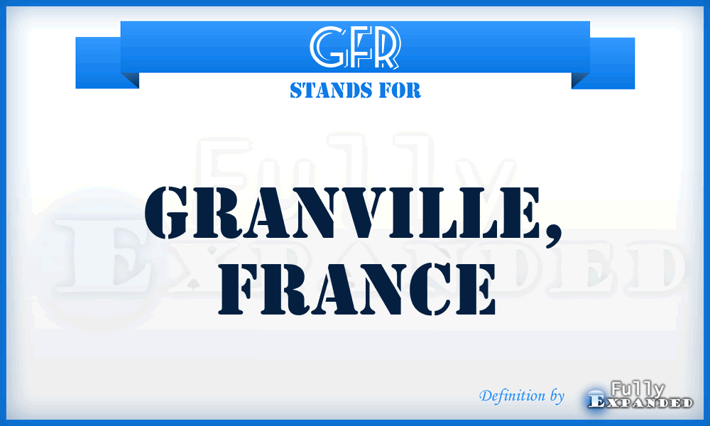 GFR - Granville, France