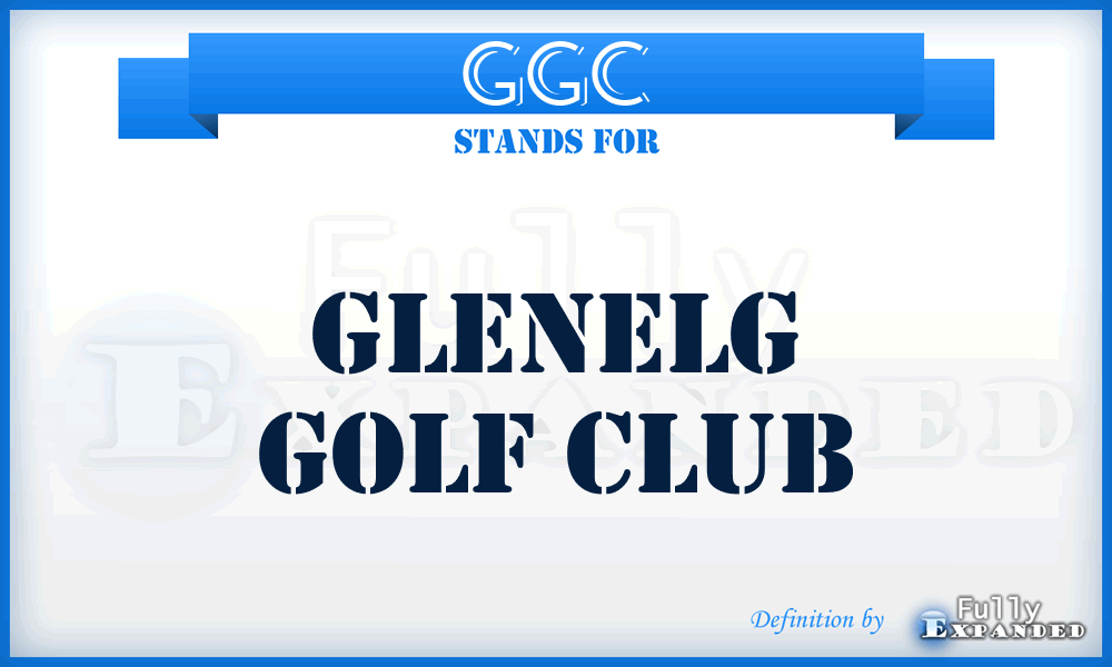 GGC - Glenelg Golf Club