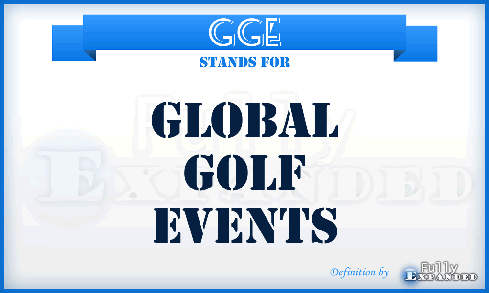 GGE - Global Golf Events