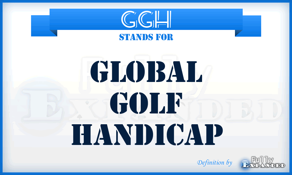 GGH - Global Golf Handicap