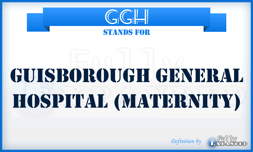 GGH - Guisborough General Hospital (maternity)