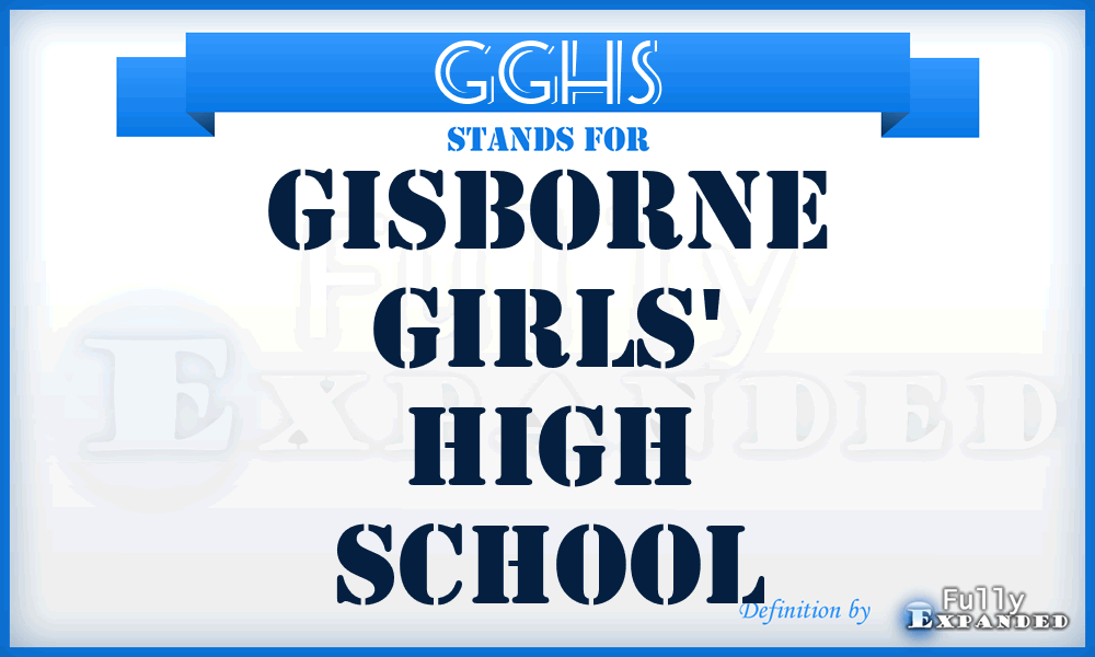 GGHS - Gisborne Girls' High School