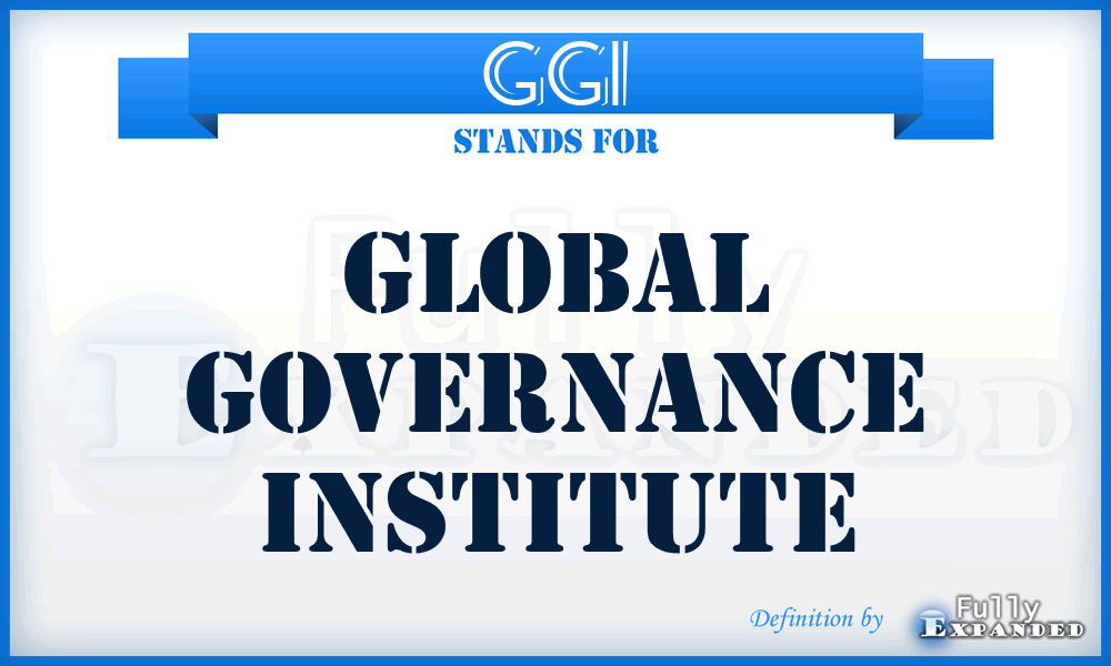 GGI - Global Governance Institute