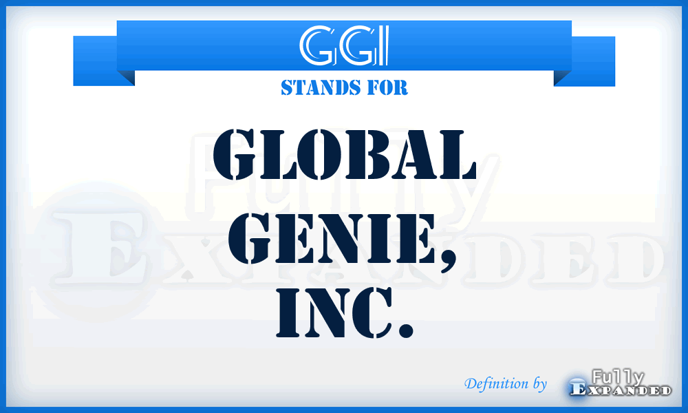 GGI - Global Genie, Inc.