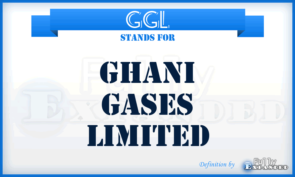 GGL - Ghani Gases Limited