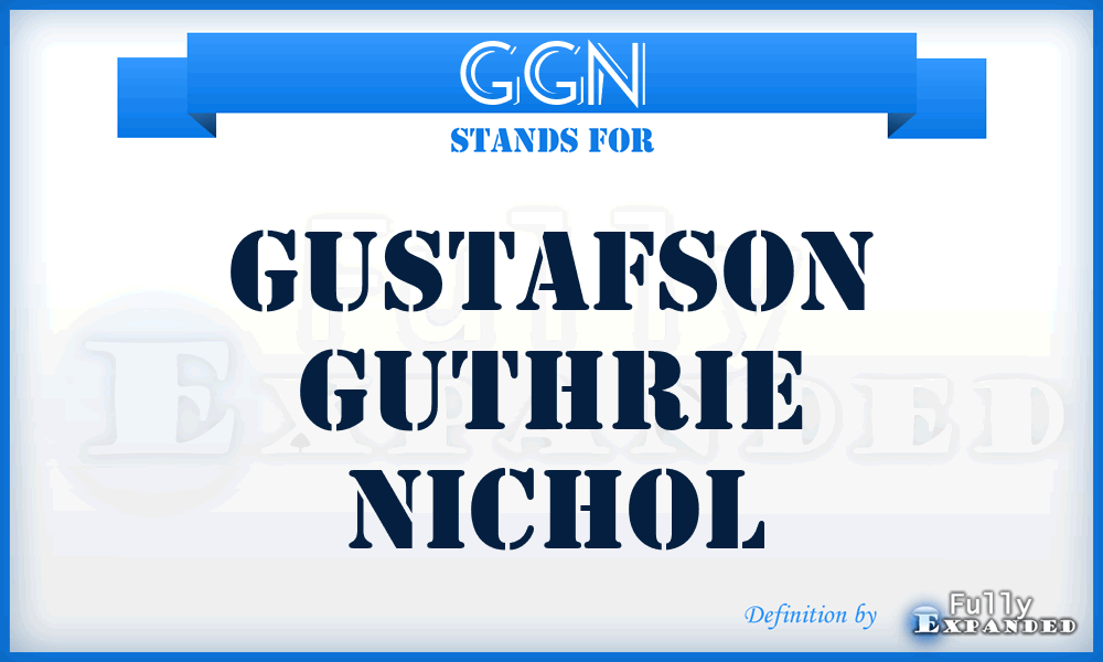 GGN - Gustafson Guthrie Nichol