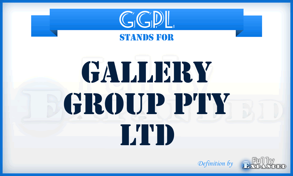 GGPL - Gallery Group Pty Ltd