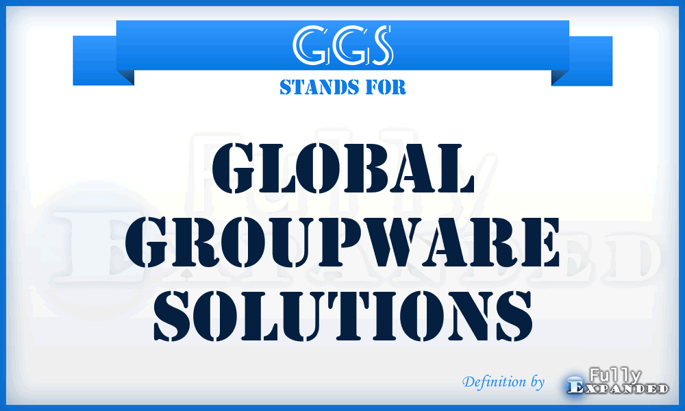 GGS - Global Groupware Solutions