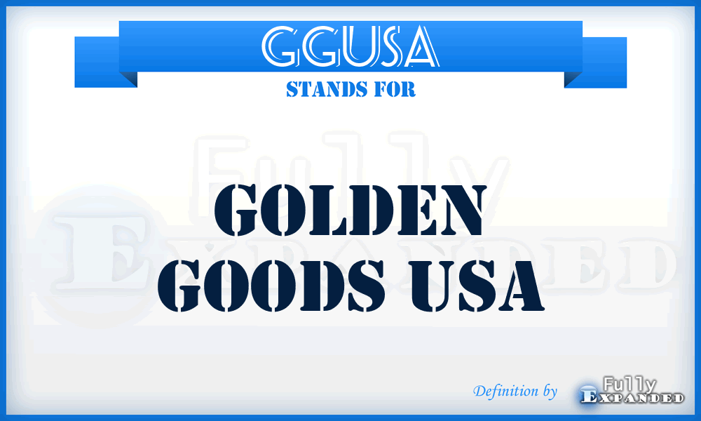 GGUSA - Golden Goods USA