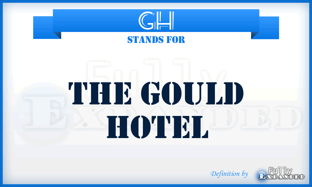 GH - The Gould Hotel