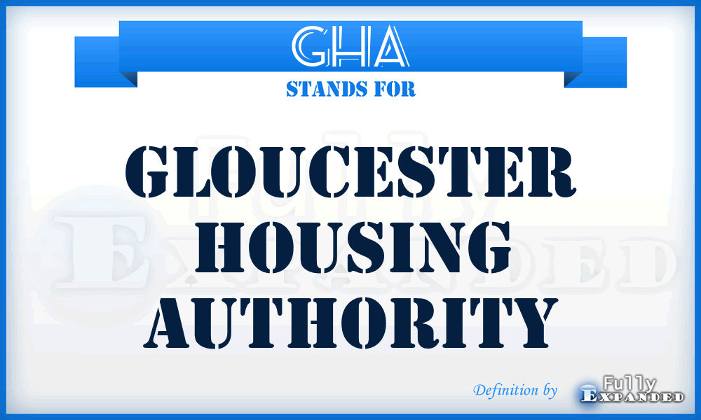 GHA - Gloucester Housing Authority
