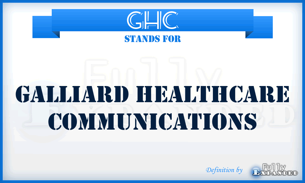 GHC - Galliard Healthcare Communications