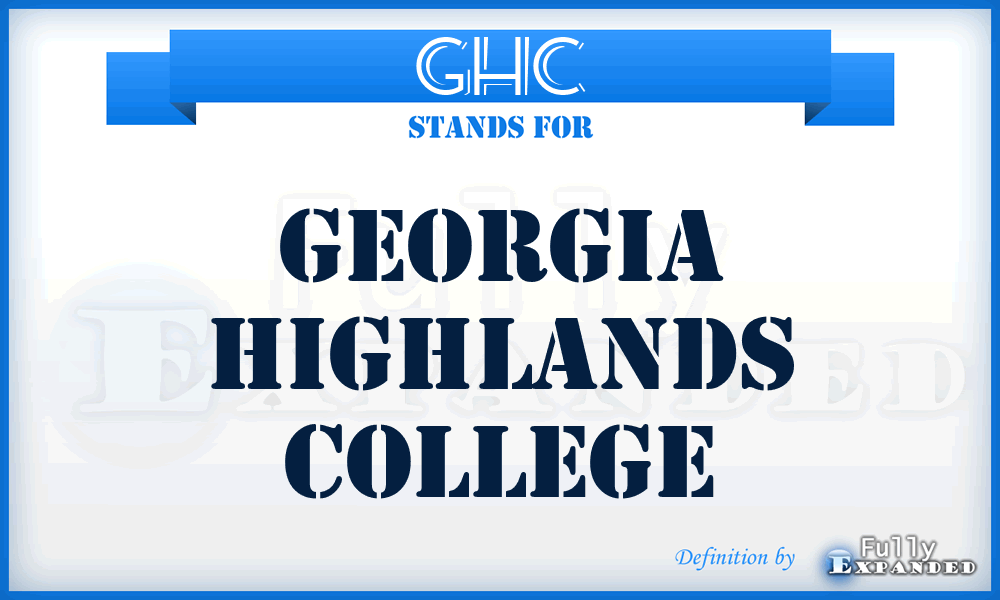 GHC - Georgia Highlands College