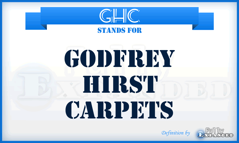 GHC - Godfrey Hirst Carpets