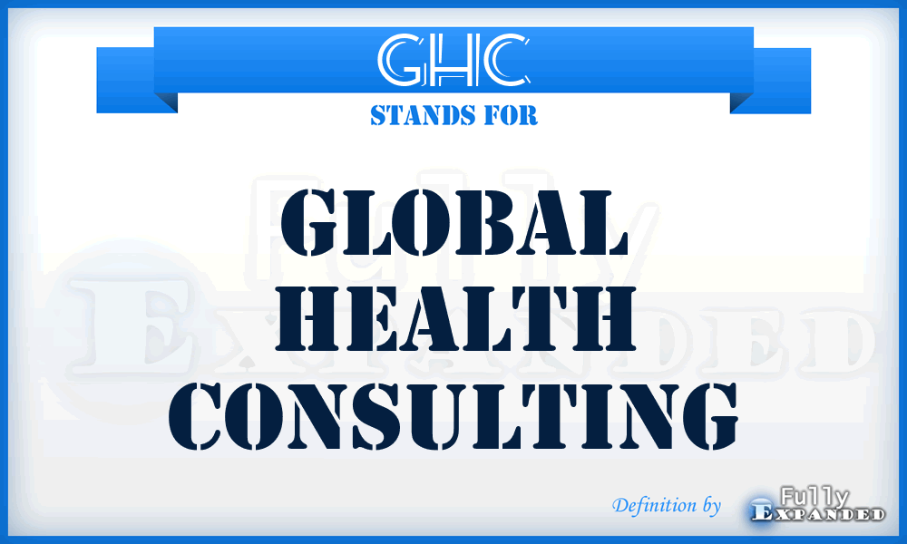 GHC - Global Health Consulting