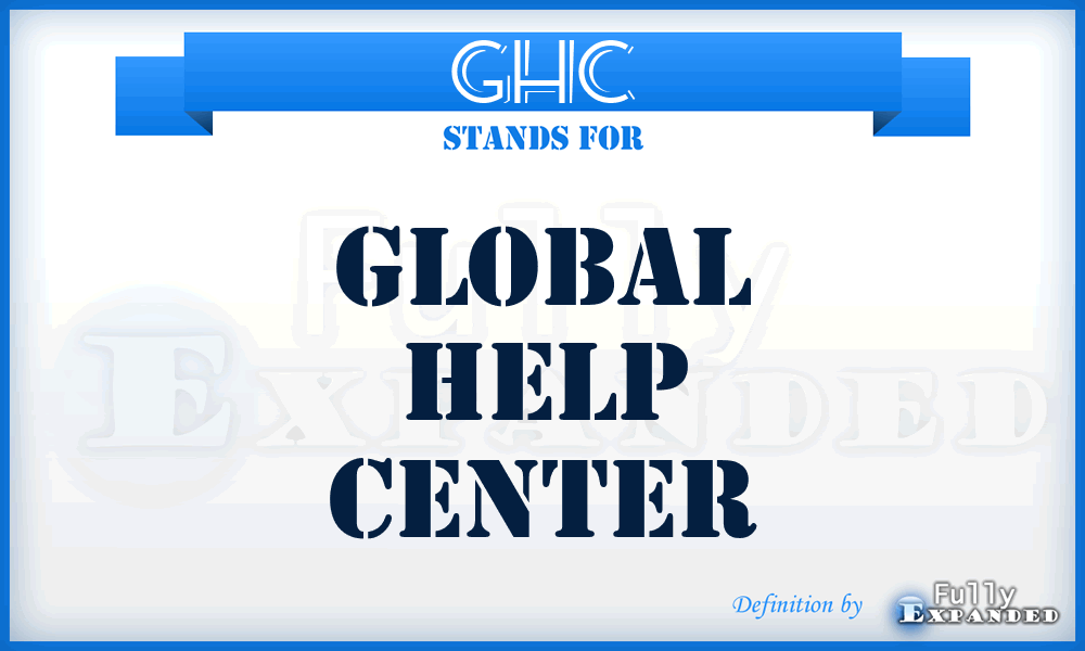 GHC - Global Help Center