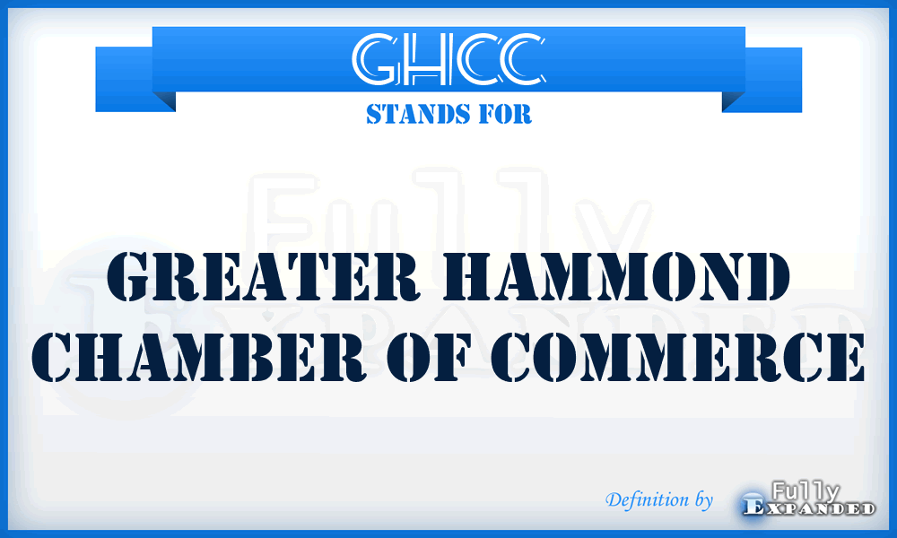 GHCC - Greater Hammond Chamber of Commerce