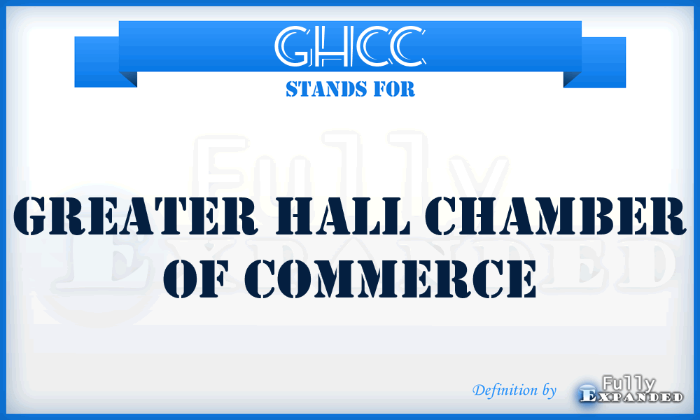 GHCC - Greater Hall Chamber of Commerce