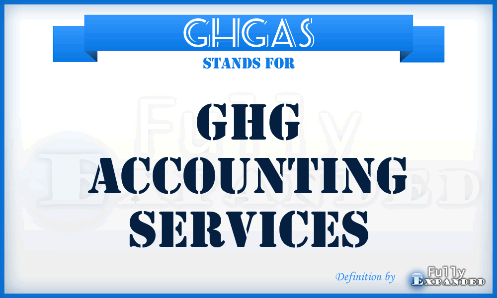 GHGAS - GHG Accounting Services